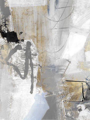 Chromatized II White Modern Wood Framed Art Print with Double Matting by Piovan, Maurizio