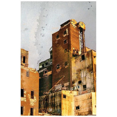 Bunker West White Modern Wood Framed Art Print by Normand, Pascal