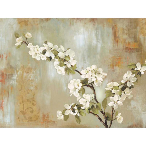 Blossoms in Bloom White Modern Wood Framed Art Print by Pearce, Allison