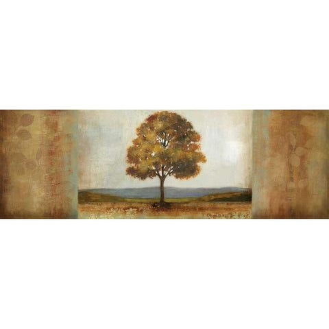 Elusive Treescape II Black Modern Wood Framed Art Print with Double Matting by Pearce, Allison