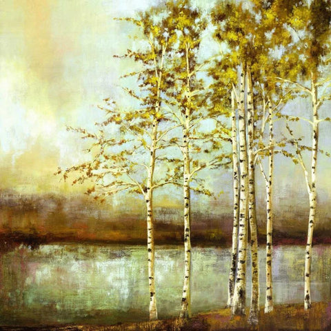 Swaying Together White Modern Wood Framed Art Print by Pearce, Allison