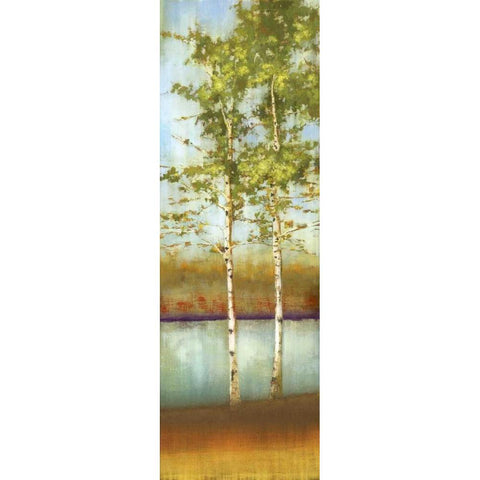 Swaying Along II Gold Ornate Wood Framed Art Print with Double Matting by Pearce, Allison