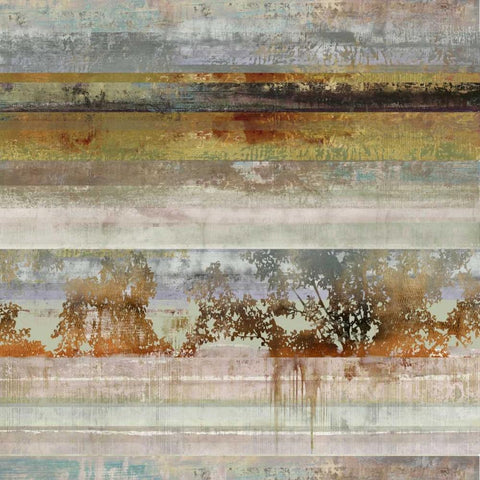 Inverse Memory II White Modern Wood Framed Art Print with Double Matting by PI Galerie