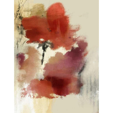 Sensual Black Modern Wood Framed Art Print with Double Matting by PI Galerie