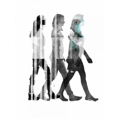 Half a World I White Modern Wood Framed Art Print by PI Galerie
