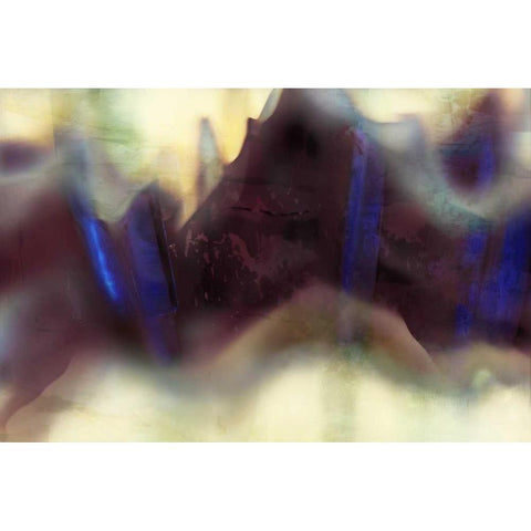 Wave I Black Modern Wood Framed Art Print with Double Matting by PI Galerie