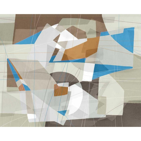 Somatic Beat II Black Modern Wood Framed Art Print with Double Matting by PI Galerie