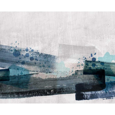 Crush Black Modern Wood Framed Art Print with Double Matting by PI Galerie