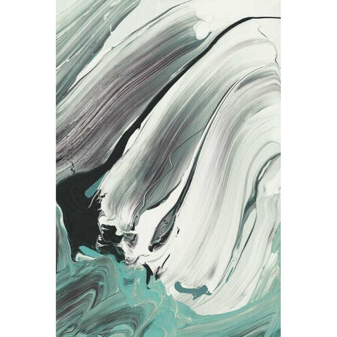Marble Dust III White Modern Wood Framed Art Print by PI Galerie