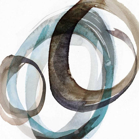 Overture II White Modern Wood Framed Art Print by PI Galerie
