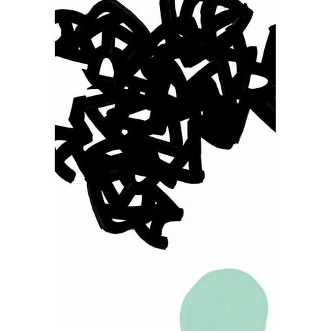 Gesture I Black Modern Wood Framed Art Print by PI Galerie