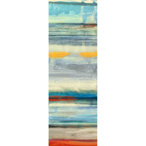 Sunstreaks I White Modern Wood Framed Art Print by PI Galerie
