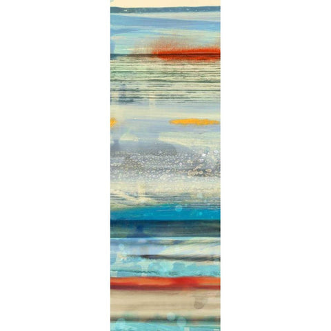 Sunstreaks II Black Modern Wood Framed Art Print with Double Matting by PI Galerie
