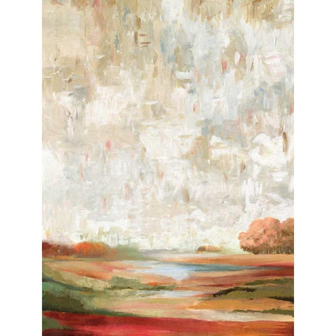 Wild Fields Gold Ornate Wood Framed Art Print with Double Matting by PI Galerie