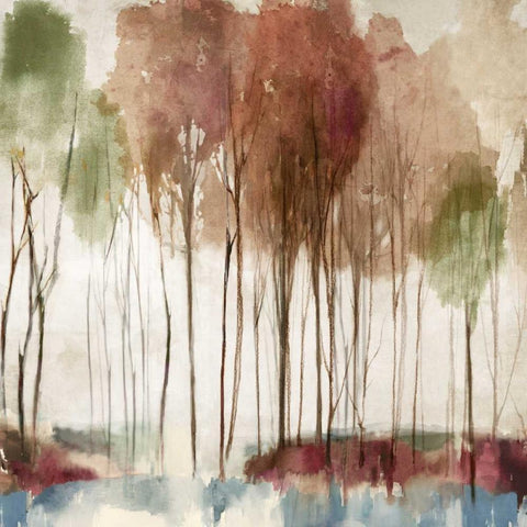 Landscape Dream Black Modern Wood Framed Art Print by PI Galerie