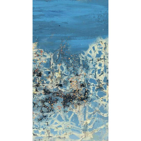 Treading Water I Black Modern Wood Framed Art Print with Double Matting by PI Galerie
