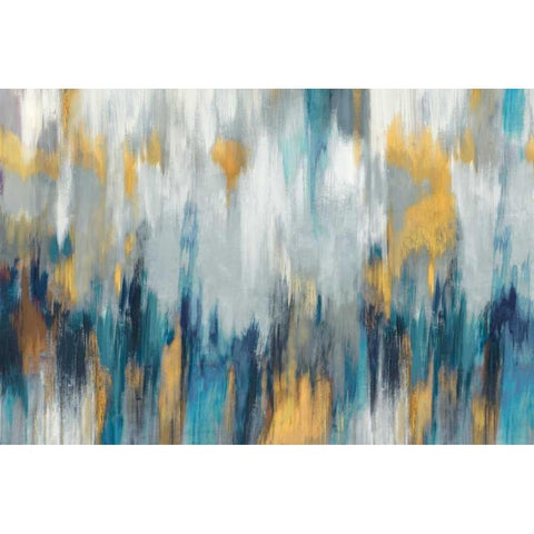 Echoes Black Modern Wood Framed Art Print by PI Galerie