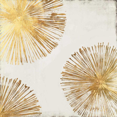 Gold Star II Gold Ornate Wood Framed Art Print with Double Matting by PI Galerie