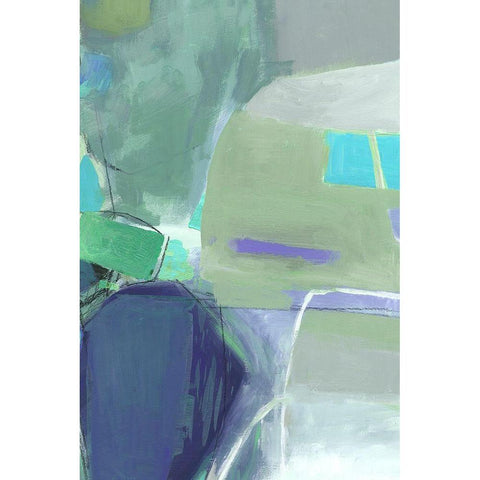 Green Envy II  Black Modern Wood Framed Art Print by PI Gallerie