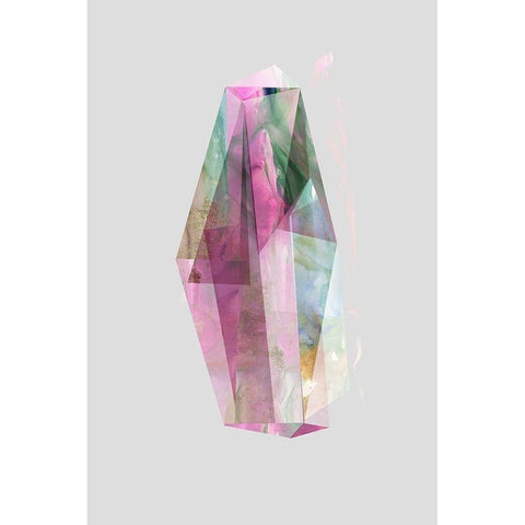 Gemstone IÂ  White Modern Wood Framed Art Print by PI Studio