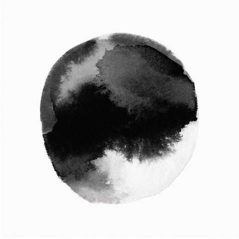 New Moon III  Black Ornate Wood Framed Art Print with Double Matting by PI Studio