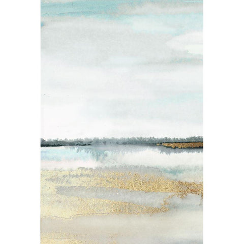 Beautiful Place - Panel 1 White Modern Wood Framed Art Print by PI Studio