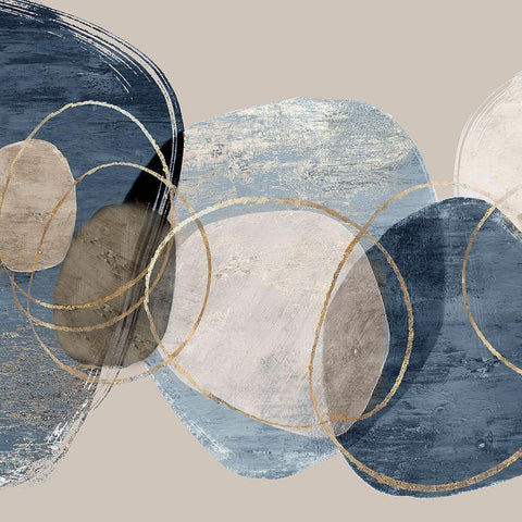 Conglomerate I Black Modern Wood Framed Art Print by PI Studio