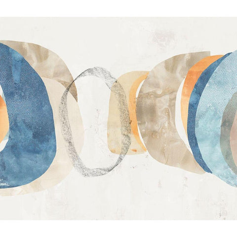 Magnetism II  White Modern Wood Framed Art Print by PI Studio