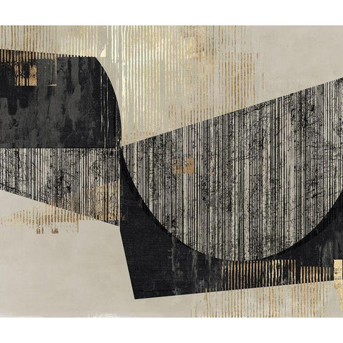 AdheredÂ  Black Modern Wood Framed Art Print by PI Studio