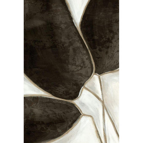 Leaves Like I  Black Modern Wood Framed Art Print by PI Studio