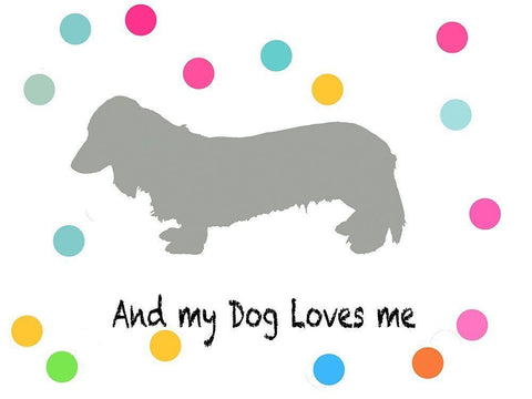 Woof on White White Modern Wood Framed Art Print with Double Matting by PI Juvenile