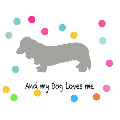 Woof on White Gold Ornate Wood Framed Art Print with Double Matting by PI Juvenile