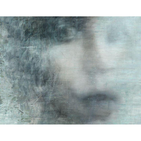 Untitled II Black Modern Wood Framed Art Print with Double Matting by Biernot, Tadeusz