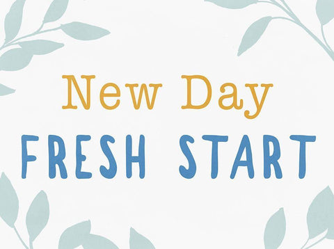 New Day Fresh Start Black Ornate Wood Framed Art Print with Double Matting by Pi Studio