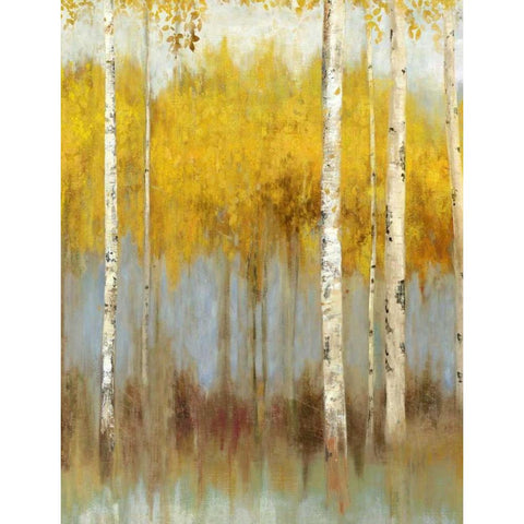 Golden Grove II White Modern Wood Framed Art Print by Pearce, Allison