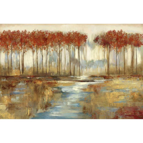 Gracious Landscape White Modern Wood Framed Art Print by Pearce, Allison