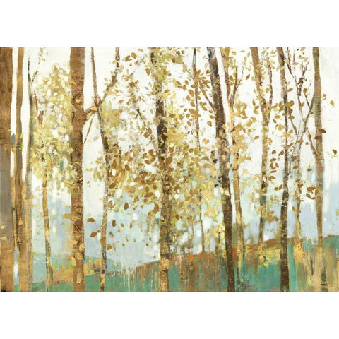 Abstract Forest White Modern Wood Framed Art Print by Pearce, Allison