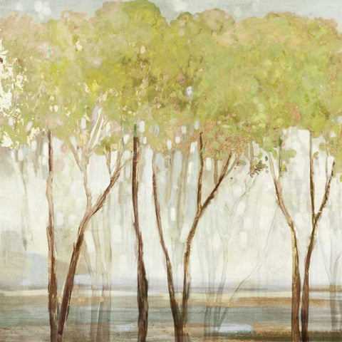 Tall Tree I Gold Ornate Wood Framed Art Print with Double Matting by Pearce, Allison