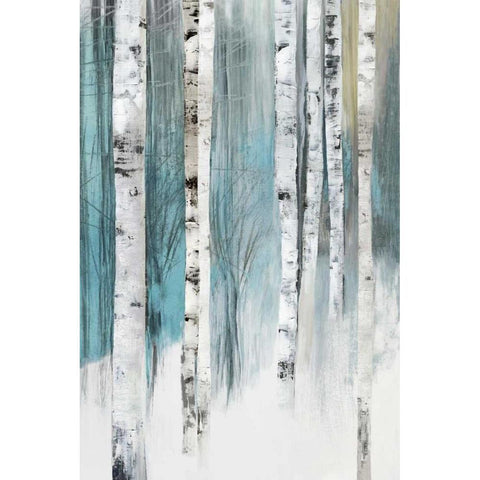 Winter Birch White Modern Wood Framed Art Print by Pearce, Allison