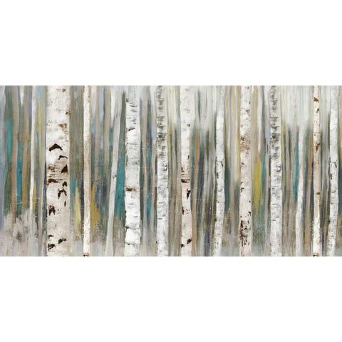 Birch Forest White Modern Wood Framed Art Print by Pearce, Allison