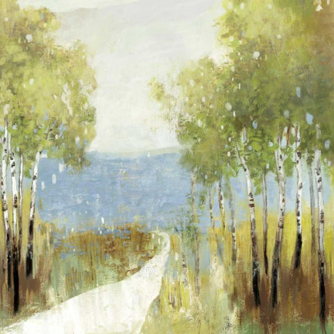 Serenity Black Ornate Wood Framed Art Print with Double Matting by Pearce, Allison