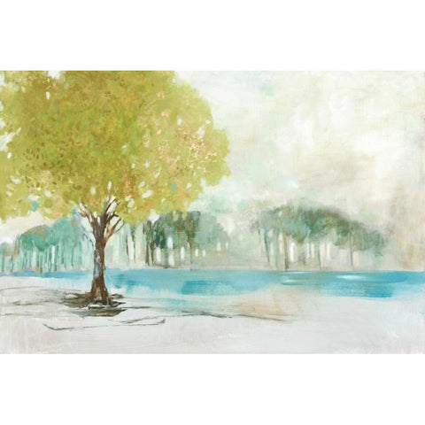 Solitude White Modern Wood Framed Art Print by Pearce, Allison