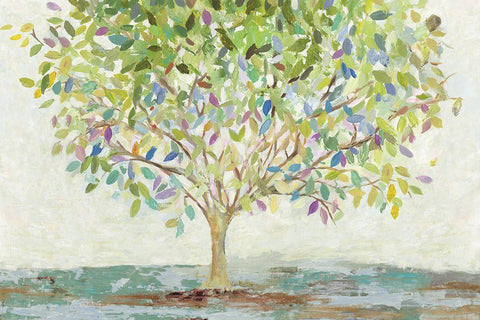 Colorful Oxygen White Modern Wood Framed Art Print with Double Matting by Pearce, Allison