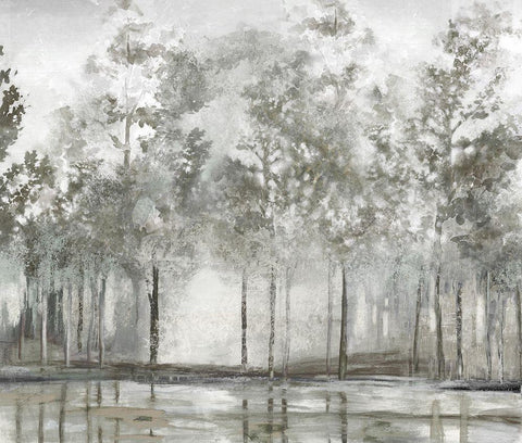 As They Stand II White Modern Wood Framed Art Print with Double Matting by Pearce, Allison