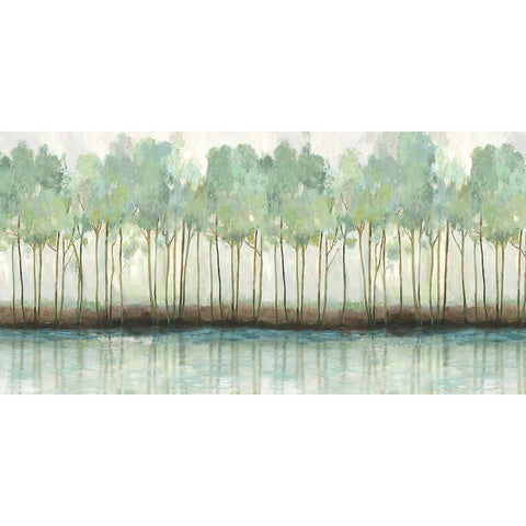 Woodland Hues I  White Modern Wood Framed Art Print by Pearce, Allison