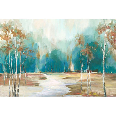 Pathway to the Forest White Modern Wood Framed Art Print by Pearce, Allison