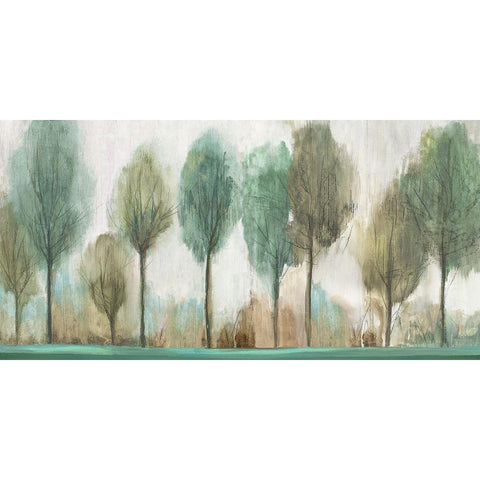 Tall Trees  White Modern Wood Framed Art Print by Pearce, Allison