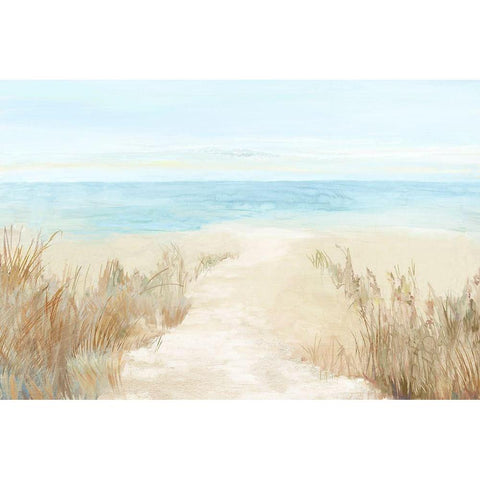 Sunny Beach I White Modern Wood Framed Art Print by Pearce, Allison