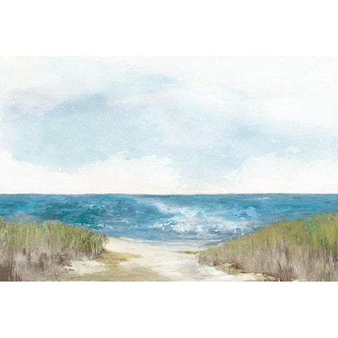 Sunny Beach II Gold Ornate Wood Framed Art Print with Double Matting by Pearce, Allison