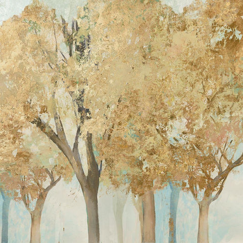 Walk Along II Black Modern Wood Framed Art Print with Double Matting by Pearce, Allison